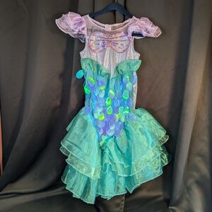 Ariel Little Mermaid Girls Costume with WIG - Size 5T
